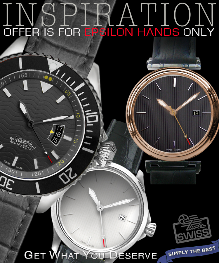 Swiss Watch Hands Set - Mercedes Style For ETA 2801 2804 2824 2834 2836 SW200 SW220 - Super Luminova